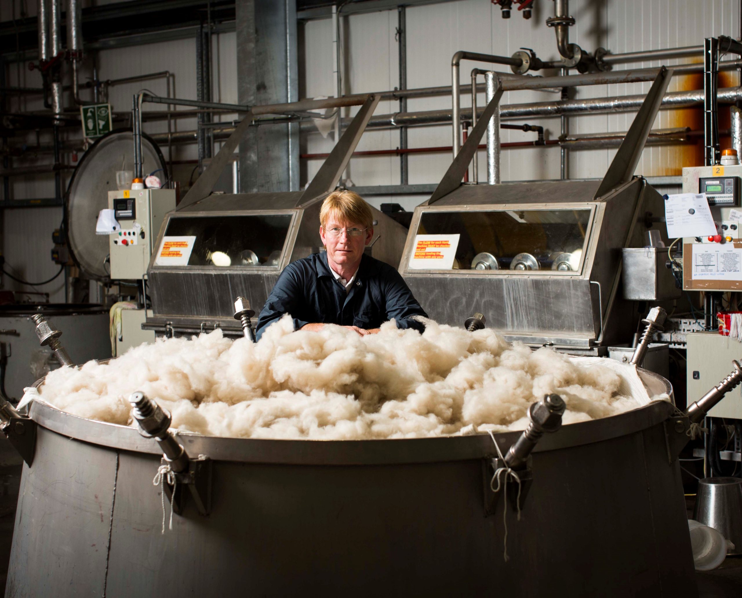 Photo of man with wool