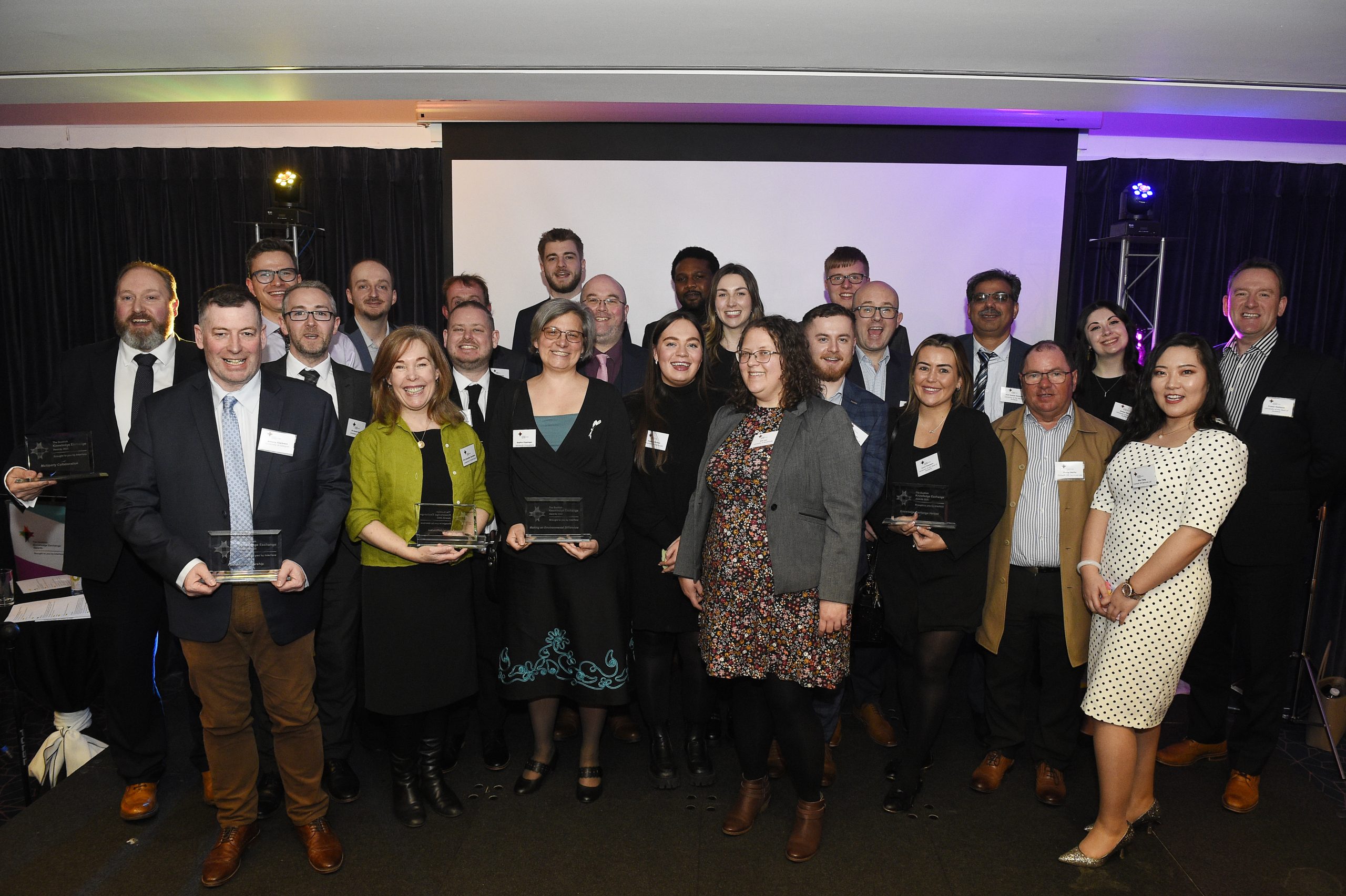 Winners of the 2023 Scottish Knowledge Exchange Awards.